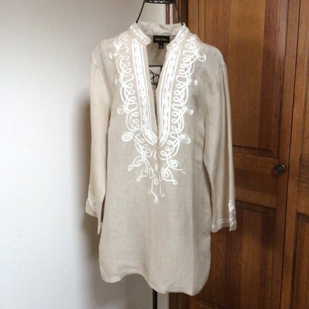 Indigo moon tunic, L, 100% Viscose, New - Picture 6 of 6